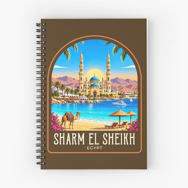 Item preview, Sharm El Sheikh Vintage Travel Illustration designed and sold by HomeLivingCo.