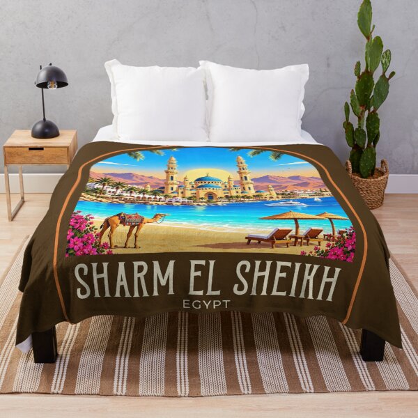 Item preview, Sharm El Sheikh Vintage Travel Illustration designed and sold by HomeLivingCo.