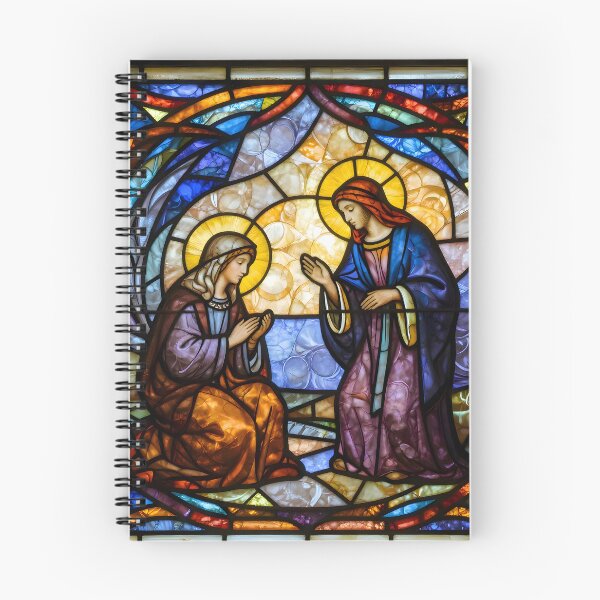 Item preview, Visitation Mary and Elisabeth - Stained Glass designed and sold by Sybille-Yates.