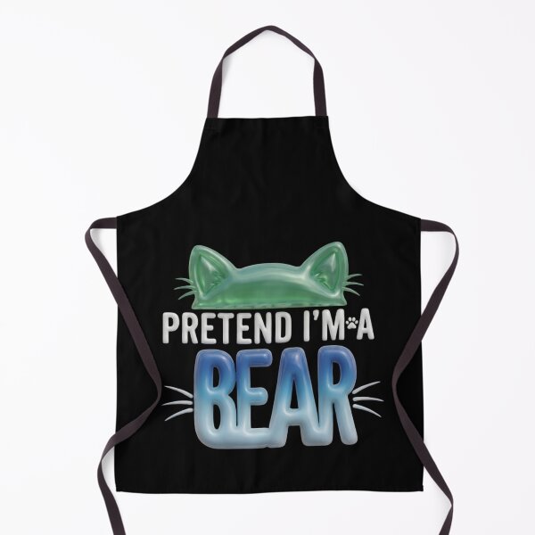 Item preview, Pretend I'm A Bear Funny Cat Ears 3D Glossy Design designed and sold by Retro Whiskers.