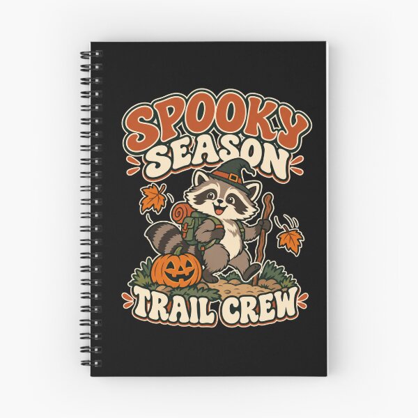 Item preview, Spooky Season Trail Crew - Hiking Raccoon designed and sold by Good Mood Foundry.