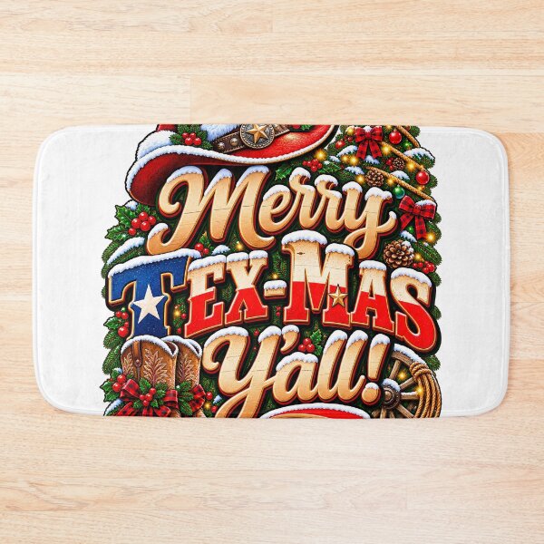 Item preview, Merry Tex-Mas Yall Texas Western Christmas designed and sold by 198tees.