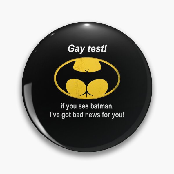 Item preview, Gay Test Bat Symbol LGBTQ Superhero Humor designed and sold by cerima.