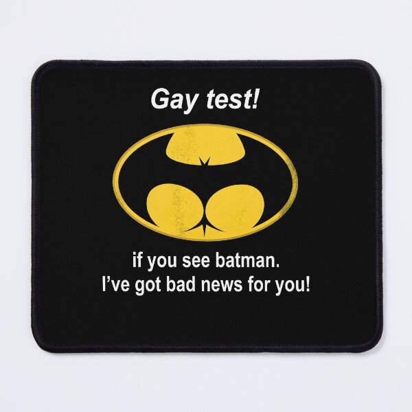 Item preview, Gay Test Bat Symbol LGBTQ Superhero Humor designed and sold by cerima.