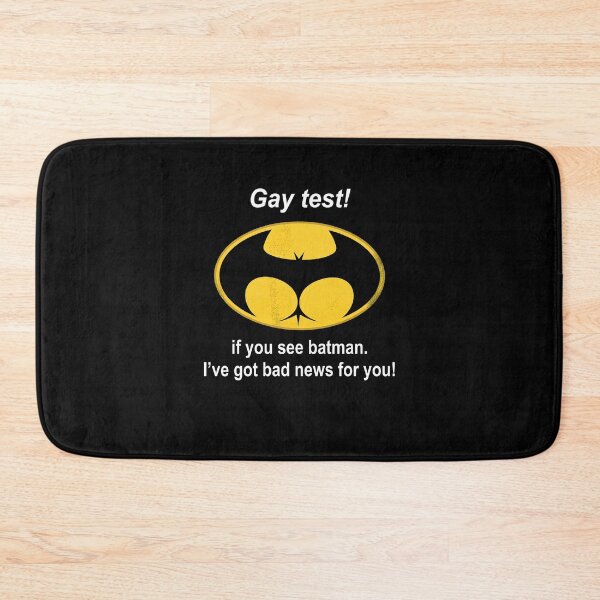 Item preview, Gay Test Bat Symbol LGBTQ Superhero Humor designed and sold by cerima.