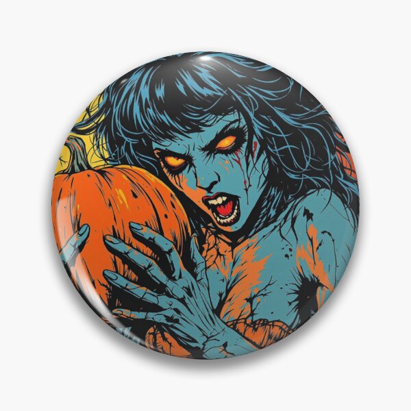 Item preview, Retro horror busty zombie woman designed and sold by Redcon-fantasy.