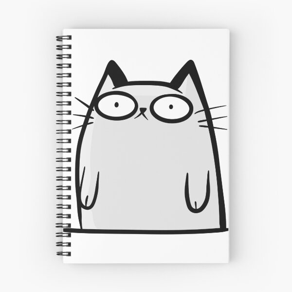 Item preview, Meowdy Hooman Staring Gray Cat designed and sold by Thenoblecat.
