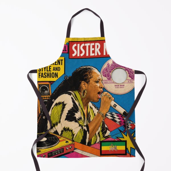 Item preview, Sister Nancy Reggae Singer Microphone Dancehall Art designed and sold by BASS-CULTURE.