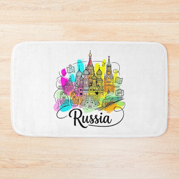 Aperçu de l'œuvre Illustration de voyage colorée de Moscou, Russie créée et vendue par EdwinkOne.