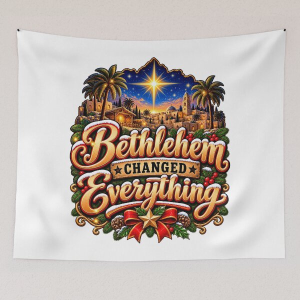 Item preview, Bethlehem Changed Everything Christian Christmas designed and sold by 198tees.