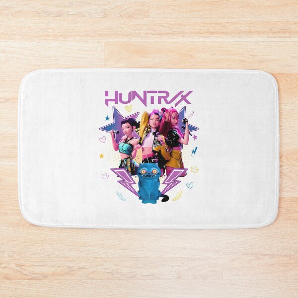 Item preview, Neon Pop Girl Group with Blue Cat Retro Music Band Artwork designed and sold by nowyso.