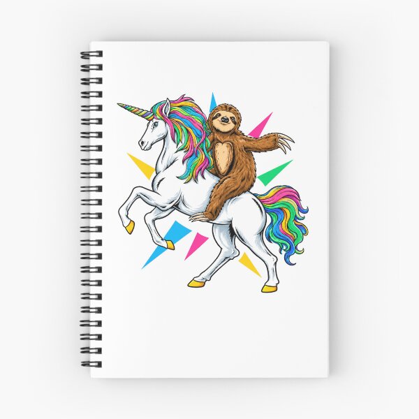 Item preview, Funny Sloth Riding Rainbow Unicorn Magical Animal Adventure designed and sold by Moizento.