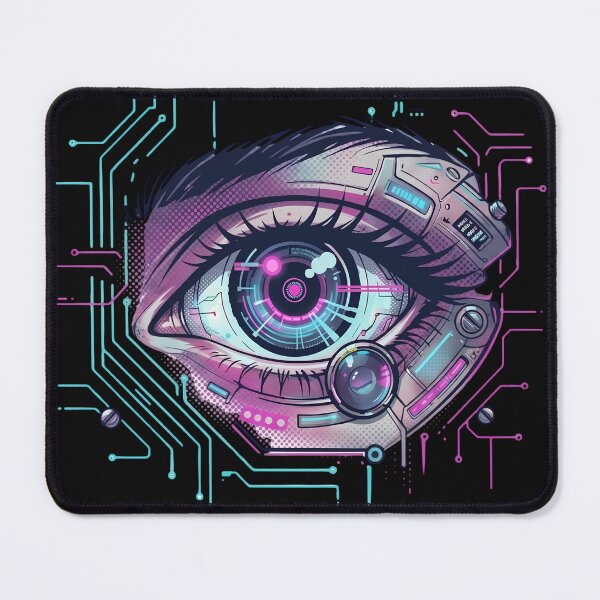 Item preview, Digital Gaze - Cyberpunk Eye Art designed and sold by Artsyowlscrafts.