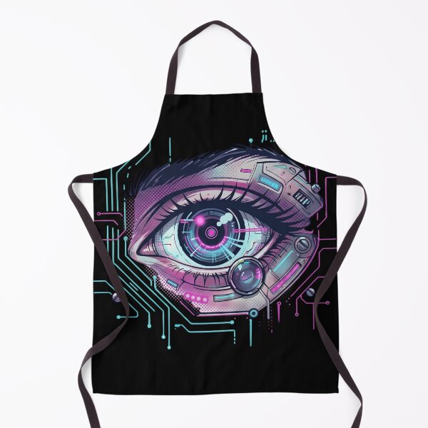 Item preview, Digital Gaze - Cyberpunk Eye Art designed and sold by Artsyowlscrafts.
