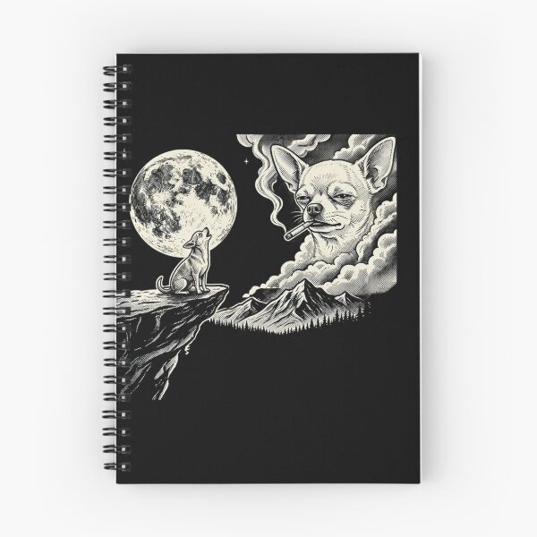 Item preview, Smoking Chihuahua Howling To The Moon Vintage Grunge Dog Mom  designed and sold by w66aboo.