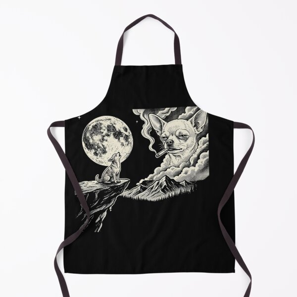 Item preview, Smoking Chihuahua Howling To The Moon Vintage Grunge Dog Mom  designed and sold by w66aboo.