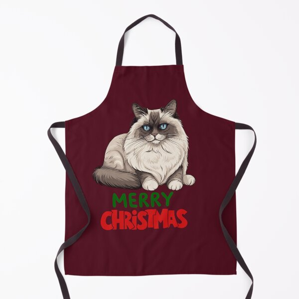 Item preview, Cute Ragdoll Cat Merry Christmas Holiday Art designed and sold by stormk10.