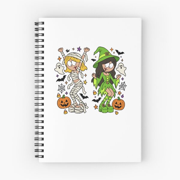 Item preview, Halloween Mummy and Witch Cartoon Duo designed and sold by Glow-Paw-Studio.
