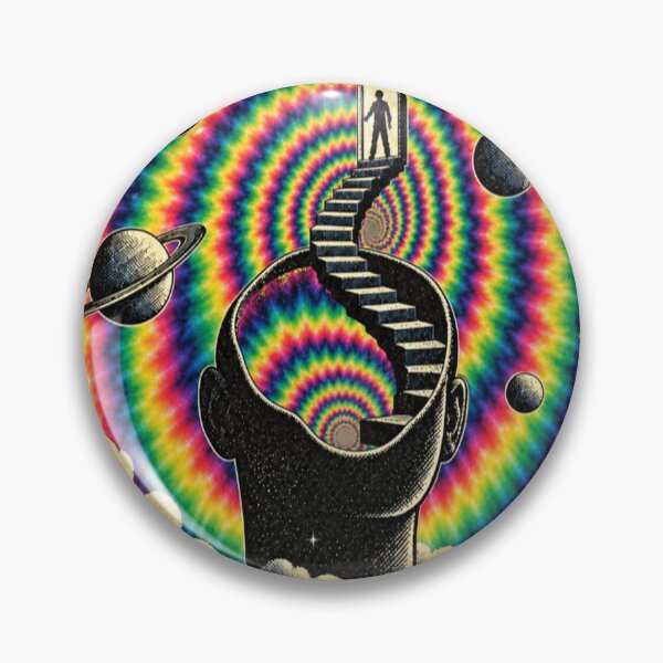 Item preview, Look Inside The Dream Is Still Alive Psychedelic Vintage Art designed and sold by AtomaïLuna.