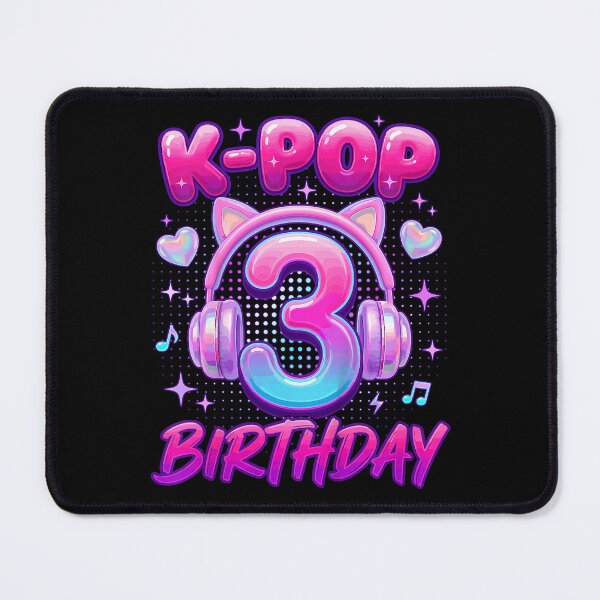 Item preview, K-Pop Birthday Girl Cat Headphones 3rd Birthday Party designed and sold by cerima.