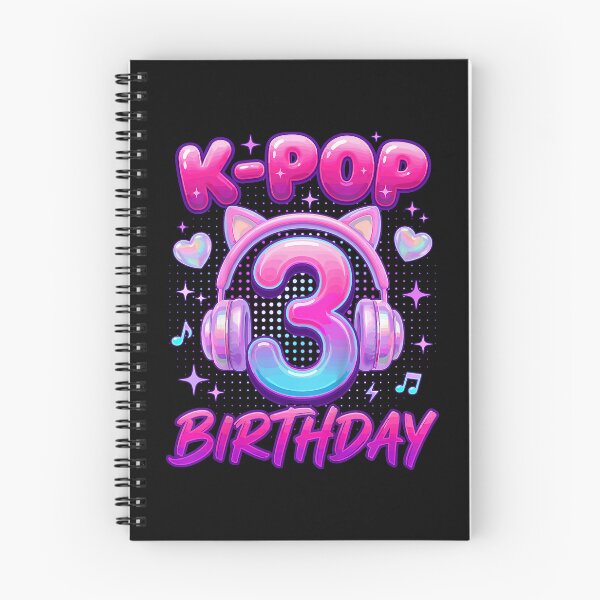 Item preview, K-Pop Birthday Girl Cat Headphones 3rd Birthday Party designed and sold by cerima.