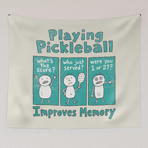 Item preview, Playing Pickleball Improves Memory – Funny Scorekeeping designed and sold by Studio Bootleg.