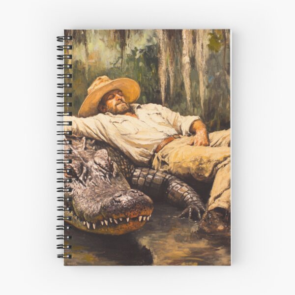 Item preview, Cajun Alligator Nap Louisiana Bayou Art designed and sold by GSizzle1.