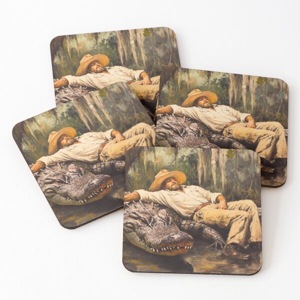Item preview, Cajun Alligator Nap Louisiana Bayou Art designed and sold by GSizzle1.