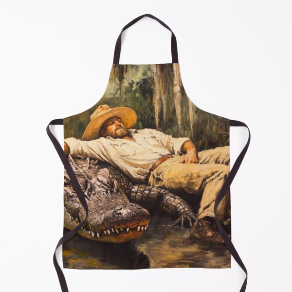 Item preview, Cajun Alligator Nap Louisiana Bayou Art designed and sold by GSizzle1.