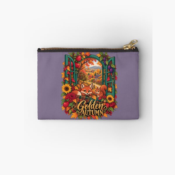 Item preview, Golden Autumn – Cozy Woodland Window designed and sold by Aimetoi.