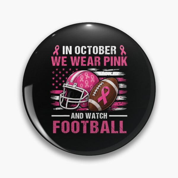 Item preview, In October We Wear Pink Football Breast Cancer Awareness designed and sold by cerima.