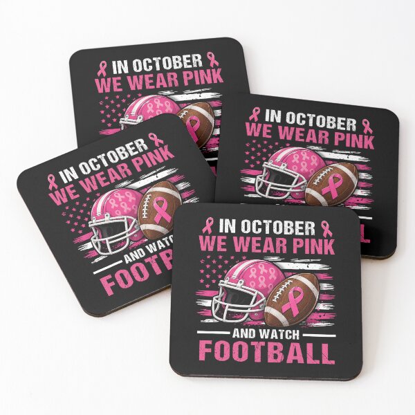 Item preview, In October We Wear Pink Football Breast Cancer Awareness designed and sold by cerima.
