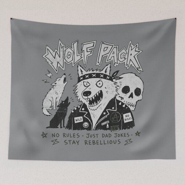 Item preview, Wolf Pack – Punk Rock Dad Jokes designed and sold by Studio Bootleg.