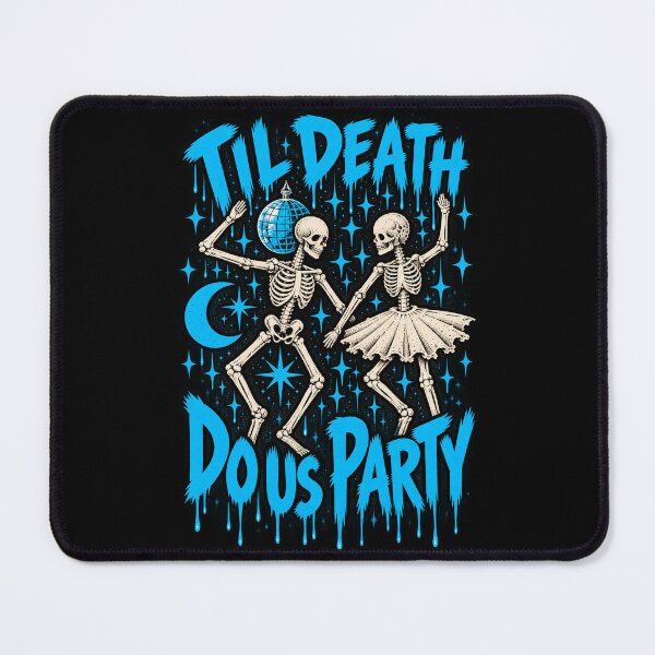 Item preview, Til Death Do Us Party Dancing Skeletons Gothic Disco Design designed and sold by MetaModel Editions.