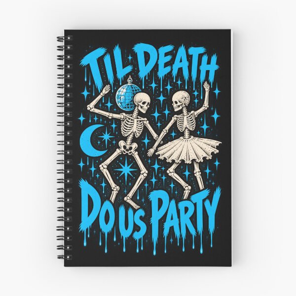 Item preview, Til Death Do Us Party Dancing Skeletons Gothic Disco Design designed and sold by MetaModel Editions.