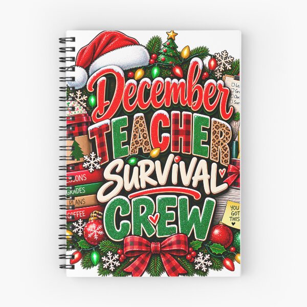 Item preview, December Teacher Survival Crew Funny Teacher Christmas designed and sold by 198tees.