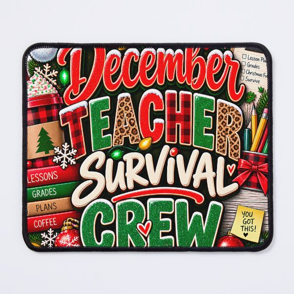 Item preview, December Teacher Survival Crew Funny Teacher Christmas designed and sold by 198tees.