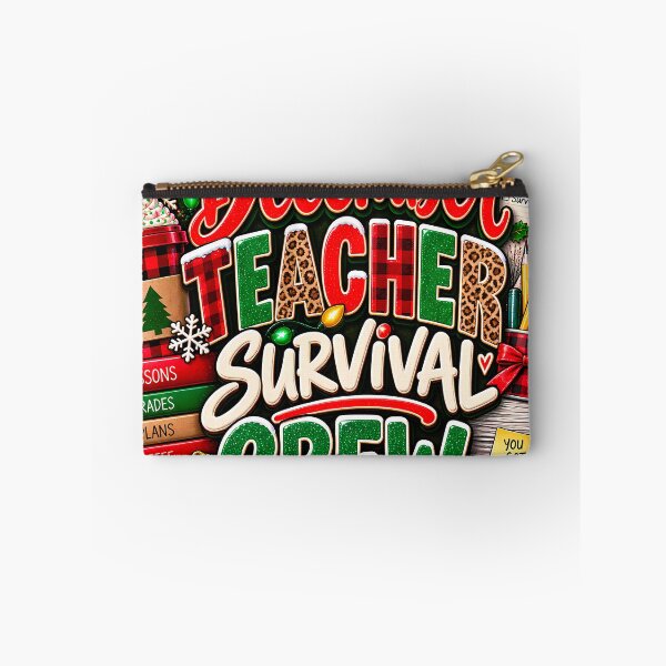 Item preview, December Teacher Survival Crew Funny Teacher Christmas designed and sold by 198tees.