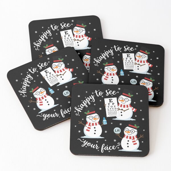 Item preview, Happy To See Your Face Optometry Snowman Eye Dr Christmas  designed and sold by w66aboo.