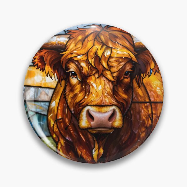 Item preview, Highland Cattle - Stained Glass designed and sold by Sybille-Yates.