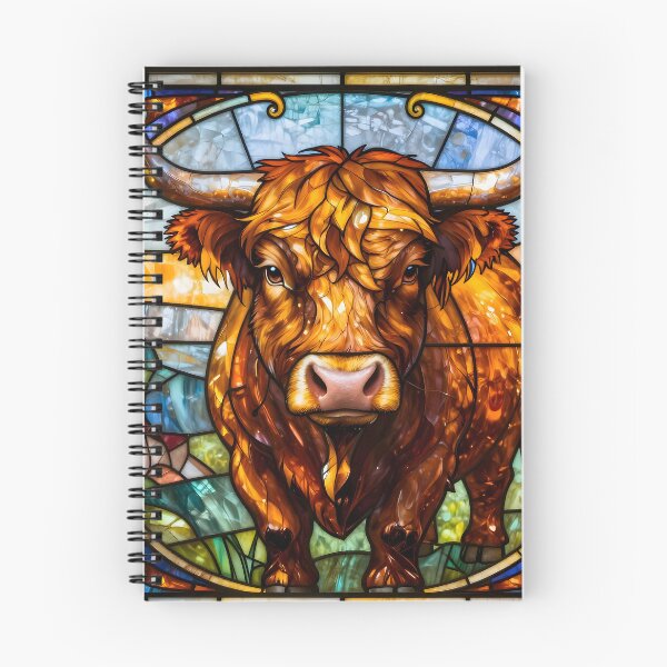 Item preview, Highland Cattle - Stained Glass designed and sold by Sybille-Yates.