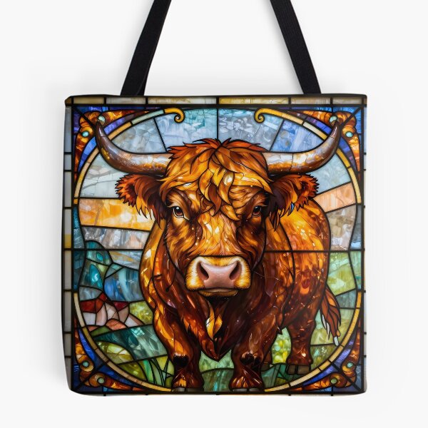 Item preview, Highland Cattle - Stained Glass designed and sold by Sybille-Yates.