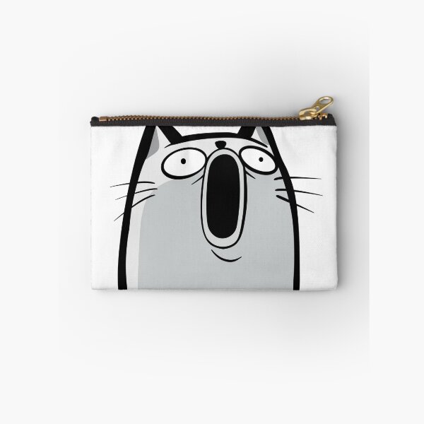 Item preview, Whuuuttt Funny Cat Quote Shocked Gray Cat designed and sold by Thenoblecat.