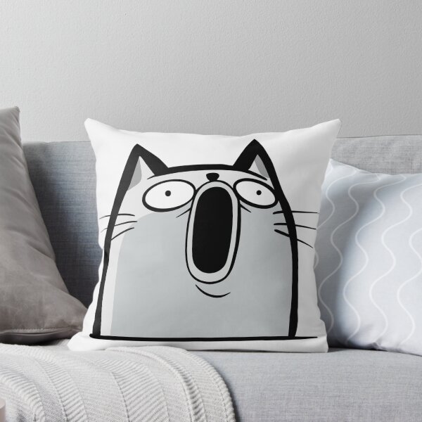 Item preview, Whuuuttt Funny Cat Quote Shocked Gray Cat designed and sold by Thenoblecat.