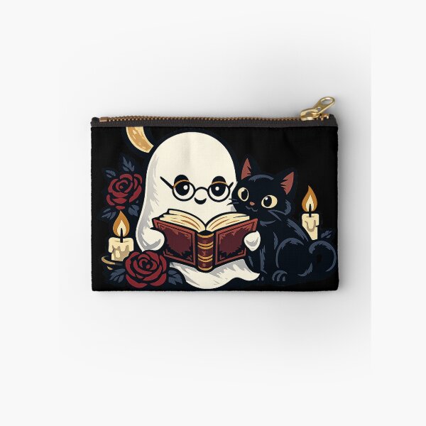 Item preview, Midnight Book Club – Gothic Ghost and Black Cat Reading designed and sold by GlitchRaven.