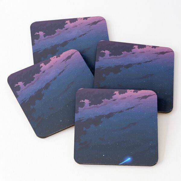 Item preview, Purple Galaxy Nebula with Shooting Stars designed and sold by Weedezy.