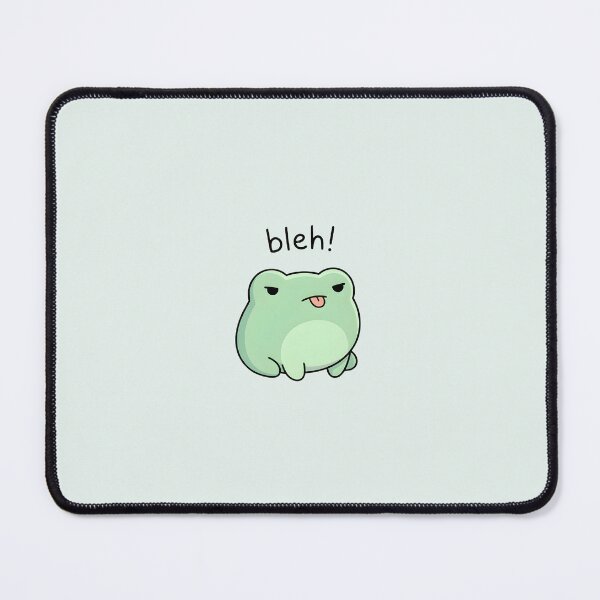 Item preview, Cute Kawaii frog meme saying "bleh!" designed and sold by pixellm.