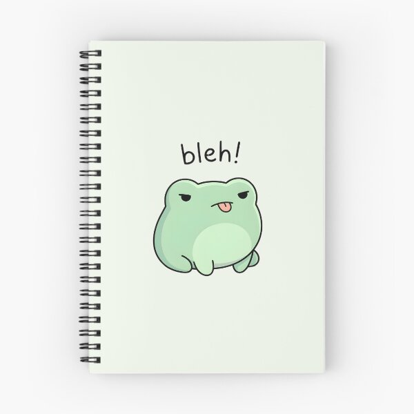 Item preview, Cute Kawaii frog meme saying "bleh!" designed and sold by pixellm.
