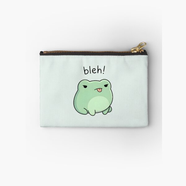 Item preview, Cute Kawaii frog meme saying "bleh!" designed and sold by pixellm.