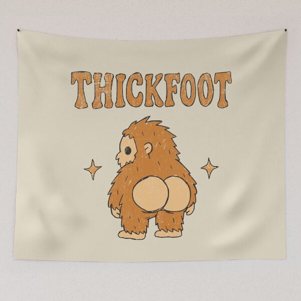 Item preview, Thickfoot – Cheeky Bigfoot Cryptid Humor designed and sold by Studio Bootleg.